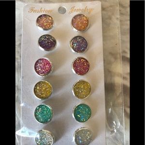 Druzy Earring set